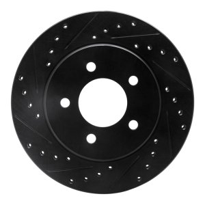 Chrysler Grand Voyager Brake Rotor (1) - Front Left - R1 Concepts - Drilled & Slotted - Black - `91-`02 Chrysler Grand Voyager Brake Rotor (1) - Front Left - R1 Concepts - Drilled & Slotted - Black - `91-`02